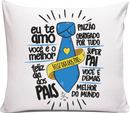 Almofada Personalizada 40x40 cm com Capa Removível e Enchimento