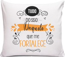 Almofada Personalizada 40x40 cm com Capa Removível e Enchimento