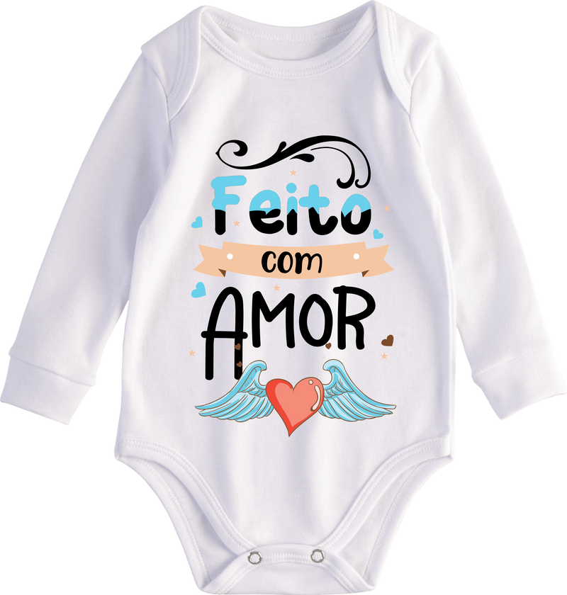 Body infantil personalizado/ manga curta e cumprida