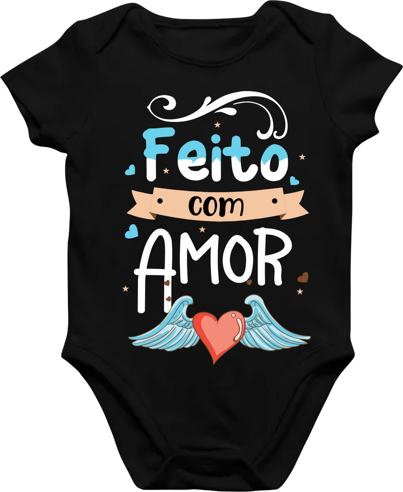 Body infantil personalizado/ manga curta e cumprida