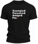 Camiseta Dia dos Pais – Malha PV e Algodão penteado