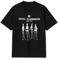 Camisa Coal Chamber preta, Algodão fio 30 penteado