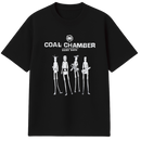 Camisa Coal Chamber preta, Algodão fio 30 penteado