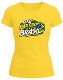 Camisa eleições - Meu partido é o brasil! - malha Poliviscose
