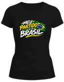Camisa eleições - Meu partido é o brasil! - malha Poliviscose