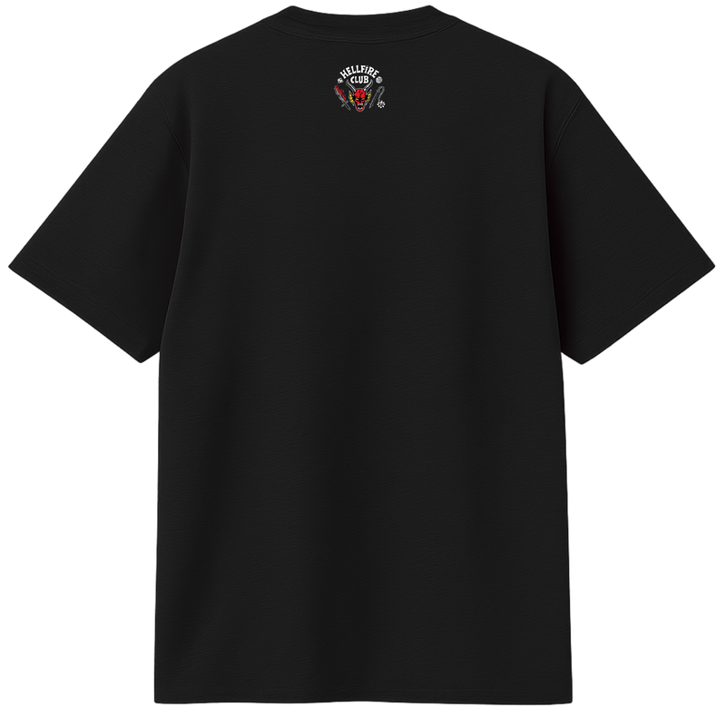 Camisa personalizada preta Eddie Munson /  Algodão 30.1 penteado