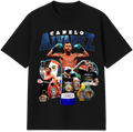 Camisa Canelo Álvarez preta algodão penteado