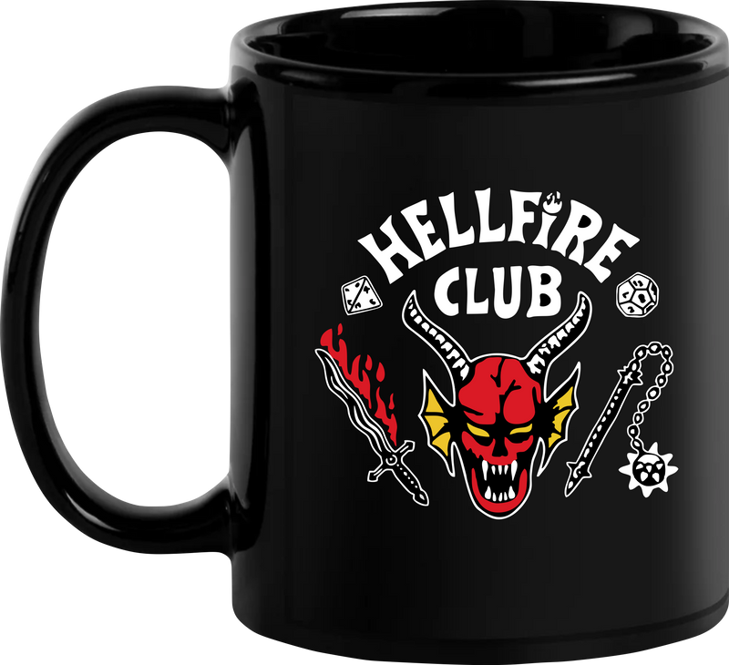 Caneca porcelana preta Eddie Munson / Stranger Things