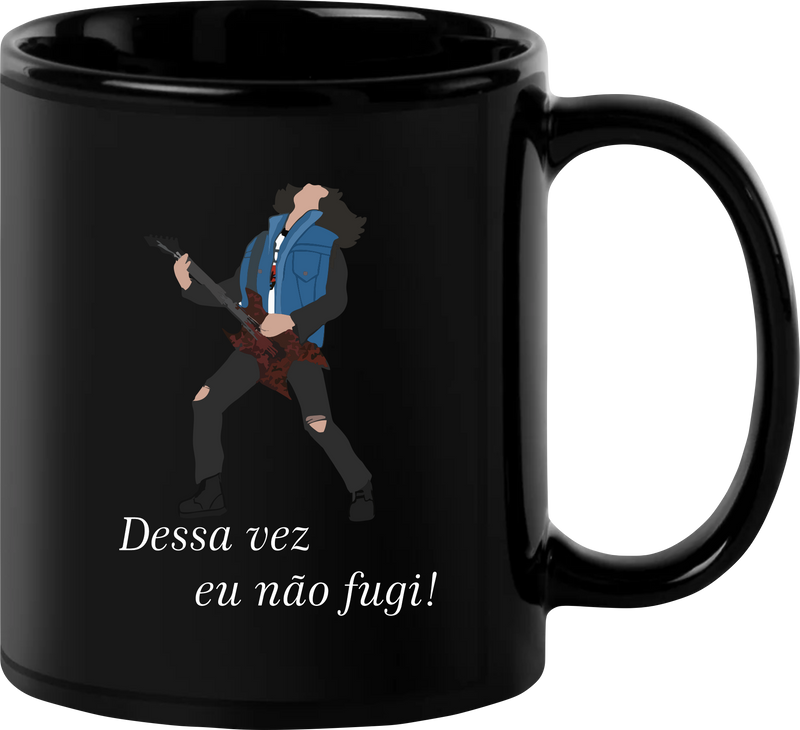 Caneca porcelana preta Eddie Munson / Stranger Things