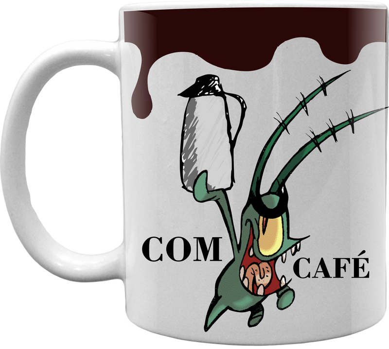 Caneca personalizada meme Plankton / Porcelana branca